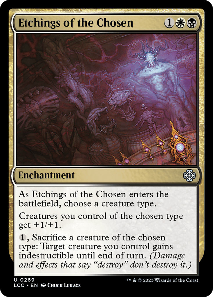 Magic: The Gathering - Etchings of the Chosen - The Lost Caverns of Ixalan Commander