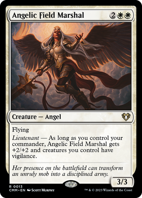 Magic: The Gathering - Angelic Field Marshal Foil - Commander Masters