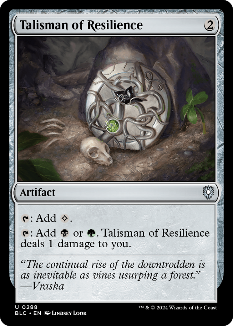 Magic: The Gathering - Talisman of Resilience - Bloomburrow Commander