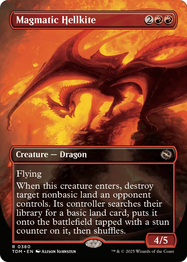 Magic: The Gathering - Magmatic Hellkite // Magmatic Hellkite - Tarkir: Dragonstorm