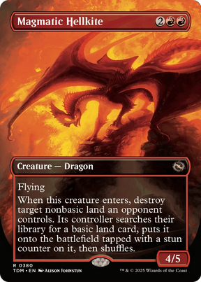 Magic: The Gathering - Magmatic Hellkite // Magmatic Hellkite - Tarkir: Dragonstorm