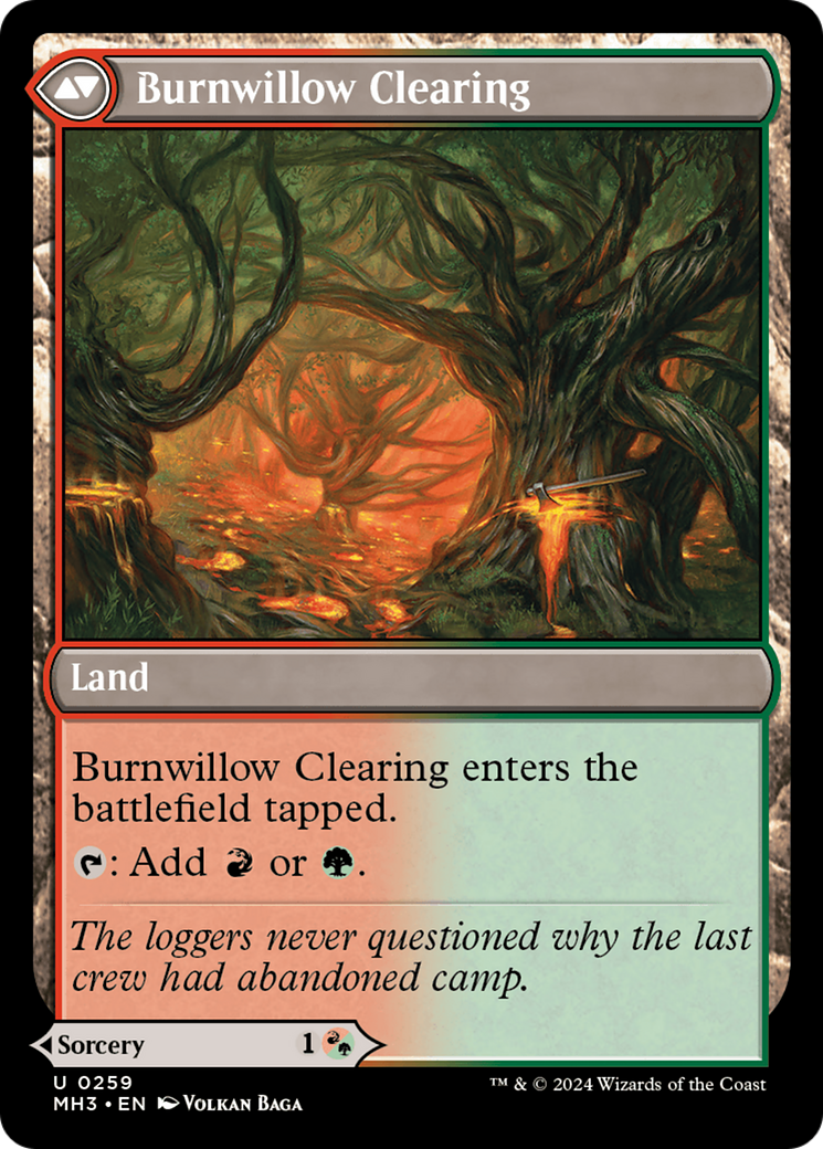 Magic: The Gathering - Stump Stomp // Burnwillow Clearing Foil - Modern Horizons 3