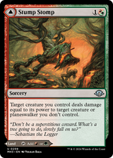 Magic: The Gathering - Stump Stomp // Burnwillow Clearing Foil - Modern Horizons 3