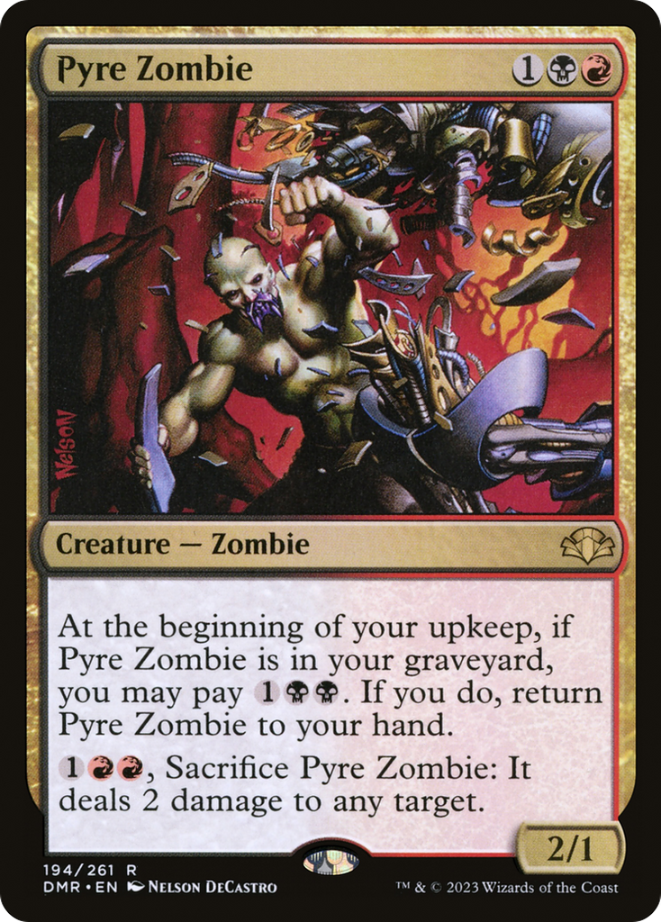 Magic: The Gathering - Pyre Zombie - Dominaria Remastered