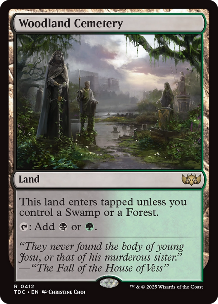 Magic: The Gathering - Woodland Cemetery - Tarkir: Dragonstorm Commander