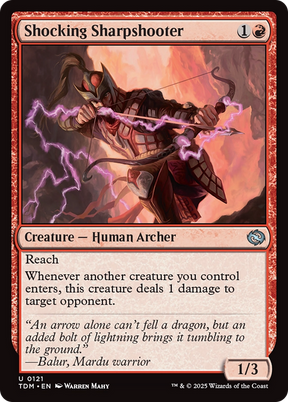 Magic: The Gathering - Shocking Sharpshooter Foil - Tarkir: Dragonstorm