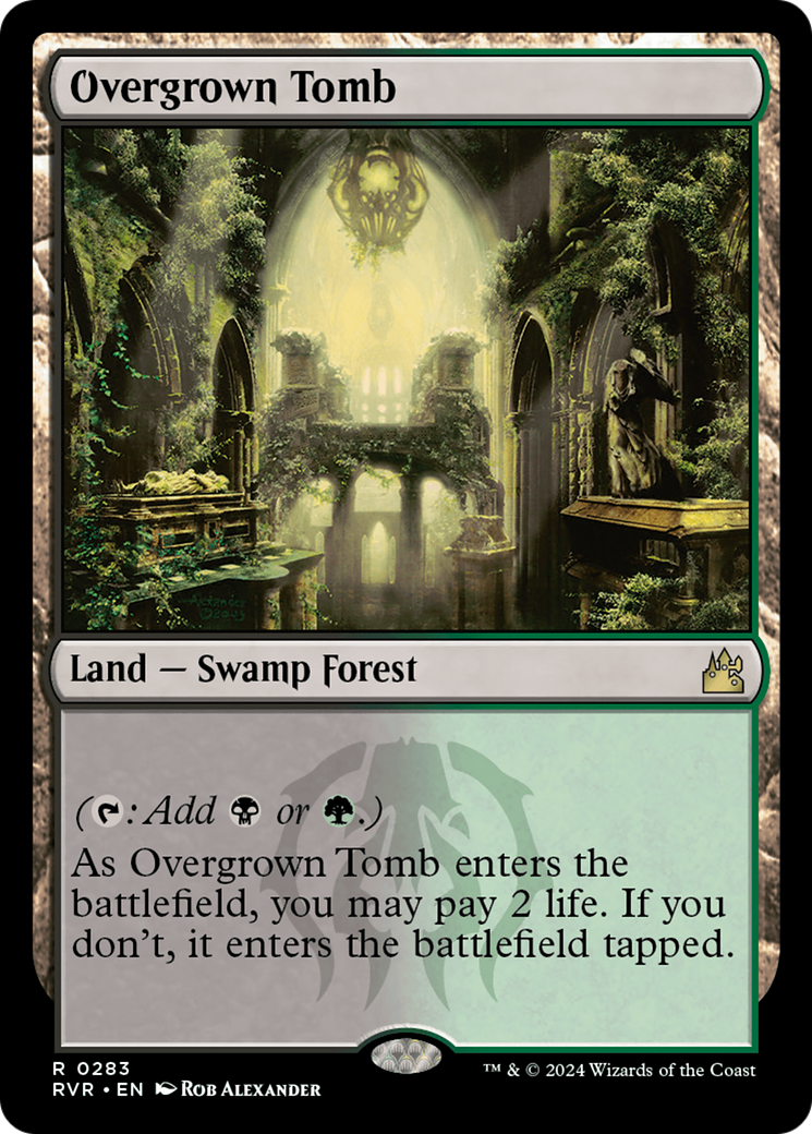 Magic: The Gathering - Overgrown Tomb Foil - Ravnica Remastered