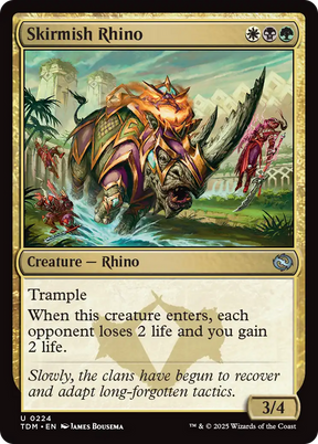 Magic: The Gathering - Skirmish Rhino Foil - Tarkir: Dragonstorm