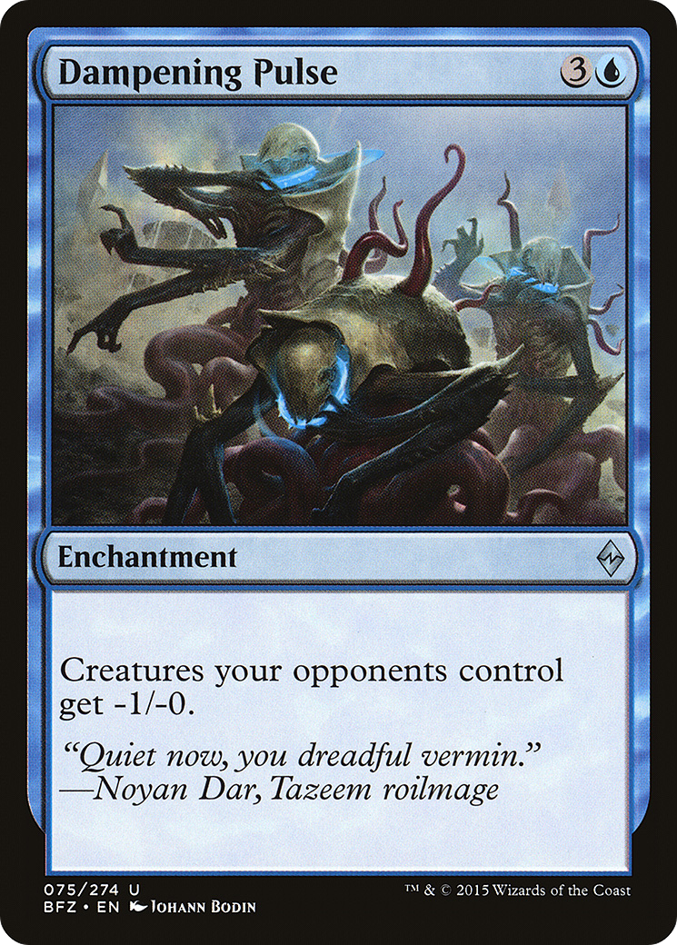 Magic: The Gathering - Dampening Pulse Foil - Battle for Zendikar