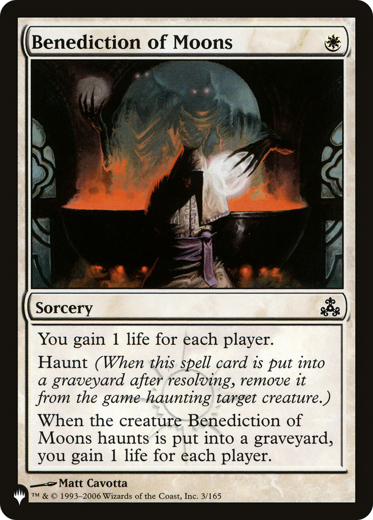 Magic: The Gathering - Benediction of Moons - The List