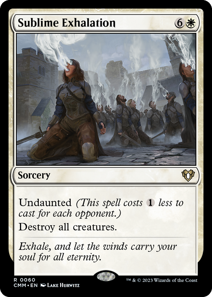 Magic: The Gathering - Sublime Exhalation Foil - Commander Masters