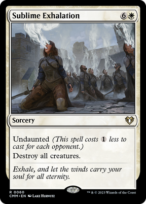 Magic: The Gathering - Sublime Exhalation Foil - Commander Masters