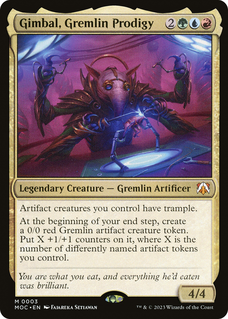 Magic: The Gathering - Gimbal, Gremlin Prodigy - March of the Machine Commander