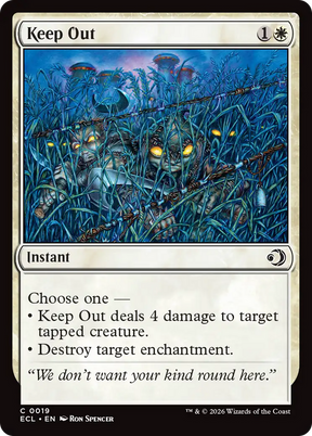 Magic: The Gathering - Keep Out Foil - Lorwyn Eclipsed
