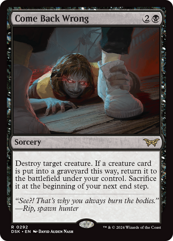 Magic: The Gathering - Come Back Wrong - Duskmourn: House of Horror