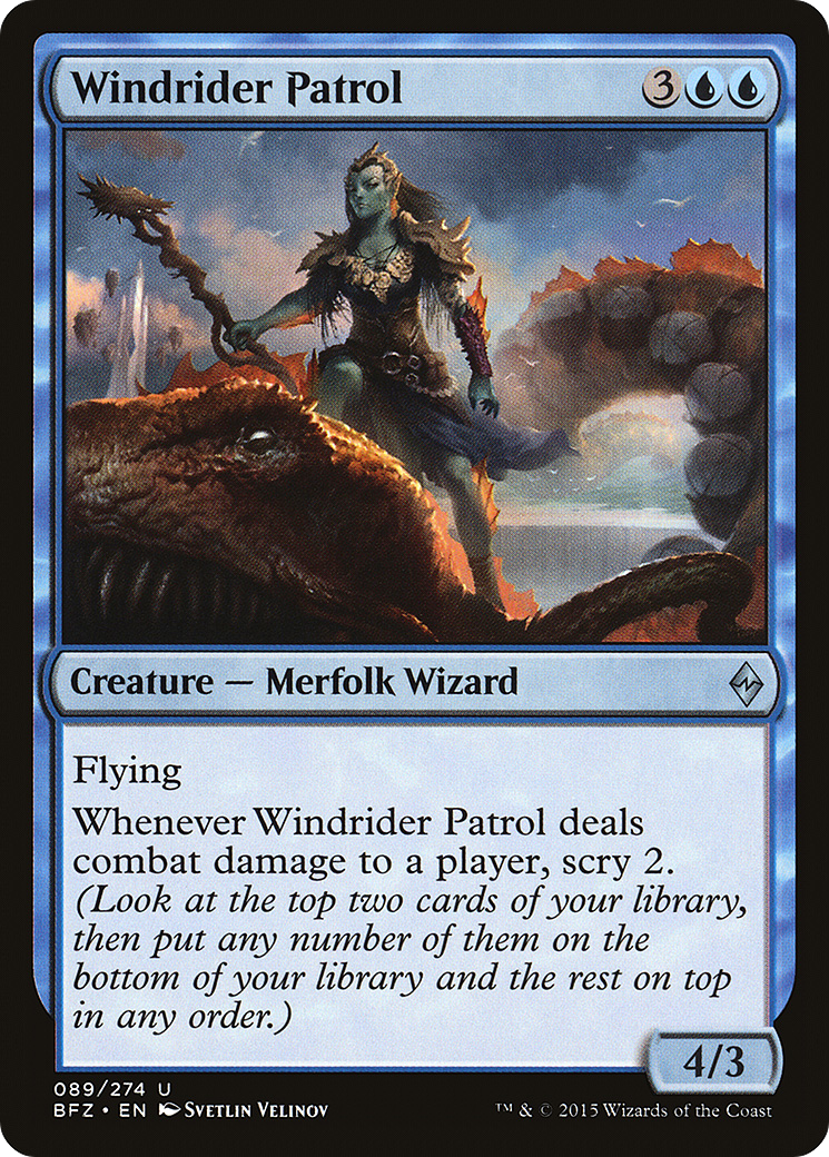 Magic: The Gathering - Windrider Patrol Foil - Battle for Zendikar