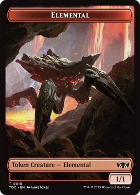 Magic: The Gathering - Elemental Token - Tarkir: Dragonstorm Commander Tokens