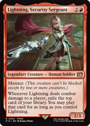 Magic: The Gathering - Lightning, Security Sergeant - Final Fantasy