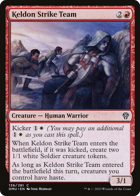 Magic: The Gathering - Keldon Strike Team Foil - Dominaria United