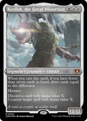 Magic: The Gathering - Kozilek, the Great Distortion Foil - Commander Masters