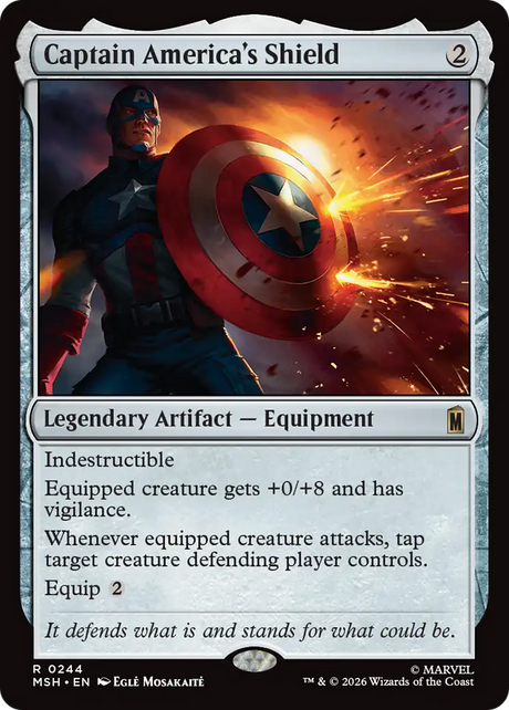 Magic: The Gathering - Captain America's Shield - Marvel Super Heroes
