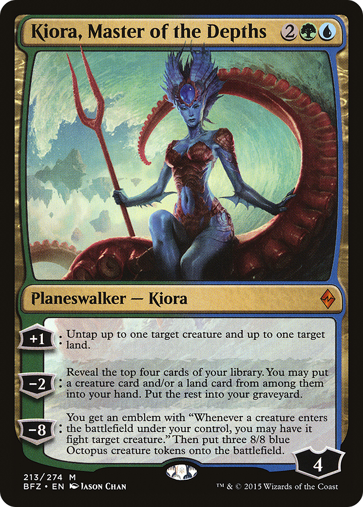 Magic: The Gathering - Kiora, Master of the Depths Foil - Battle for Zendikar