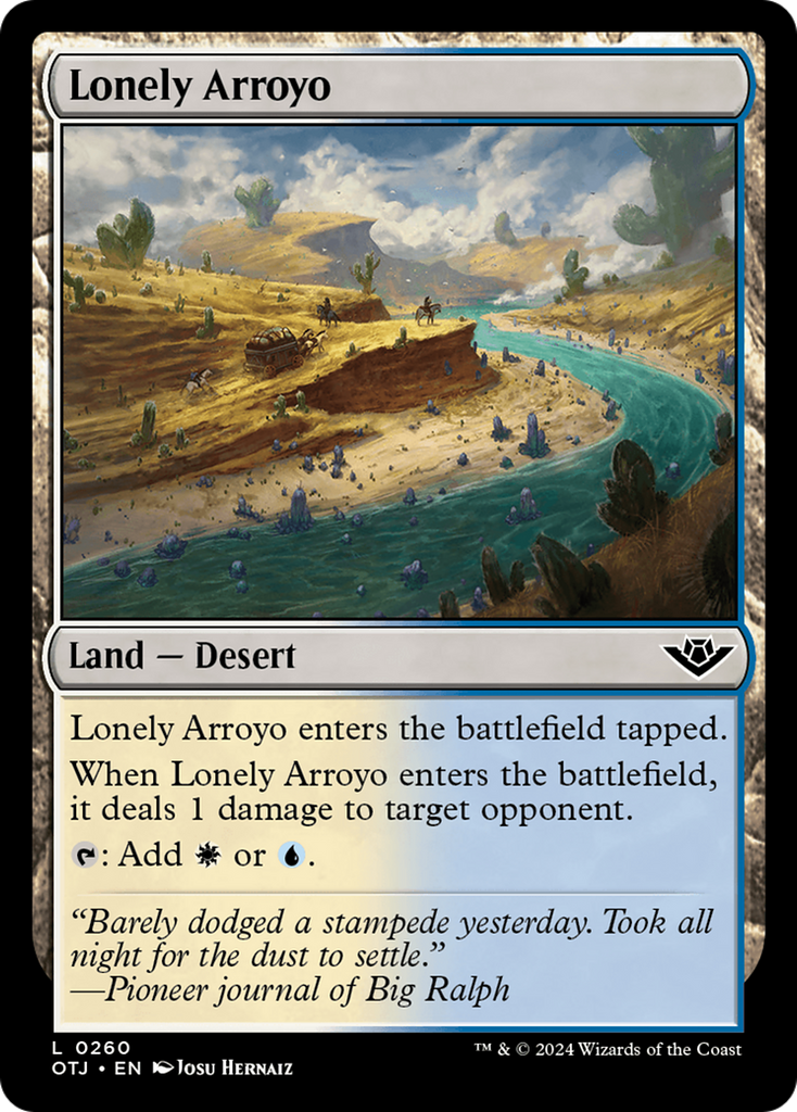 Magic: The Gathering - Lonely Arroyo - Outlaws of Thunder Junction