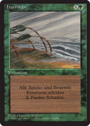 Magic: The Gathering - Hurrikan - Foreign Black Border