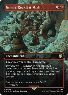 Magic: The Gathering - Gimli's Reckless Might Foil - Tales of Middle-earth Commander