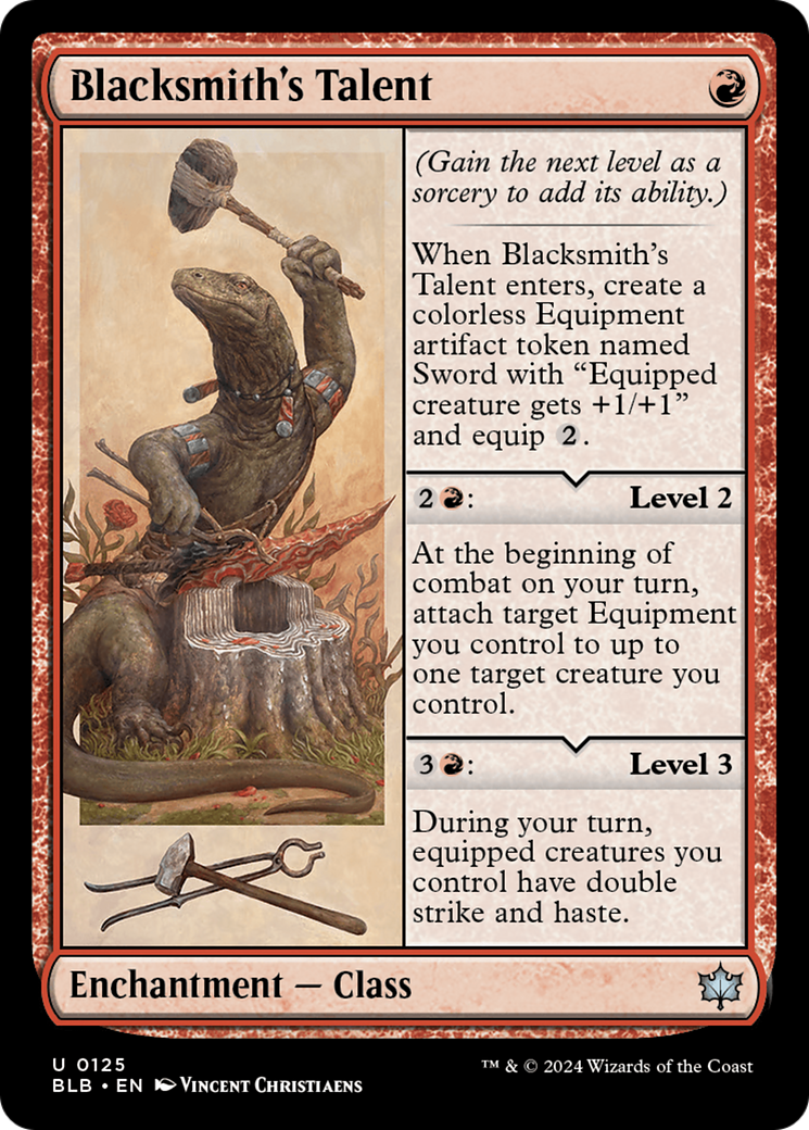 Magic: The Gathering - Blacksmith's Talent Foil - Bloomburrow