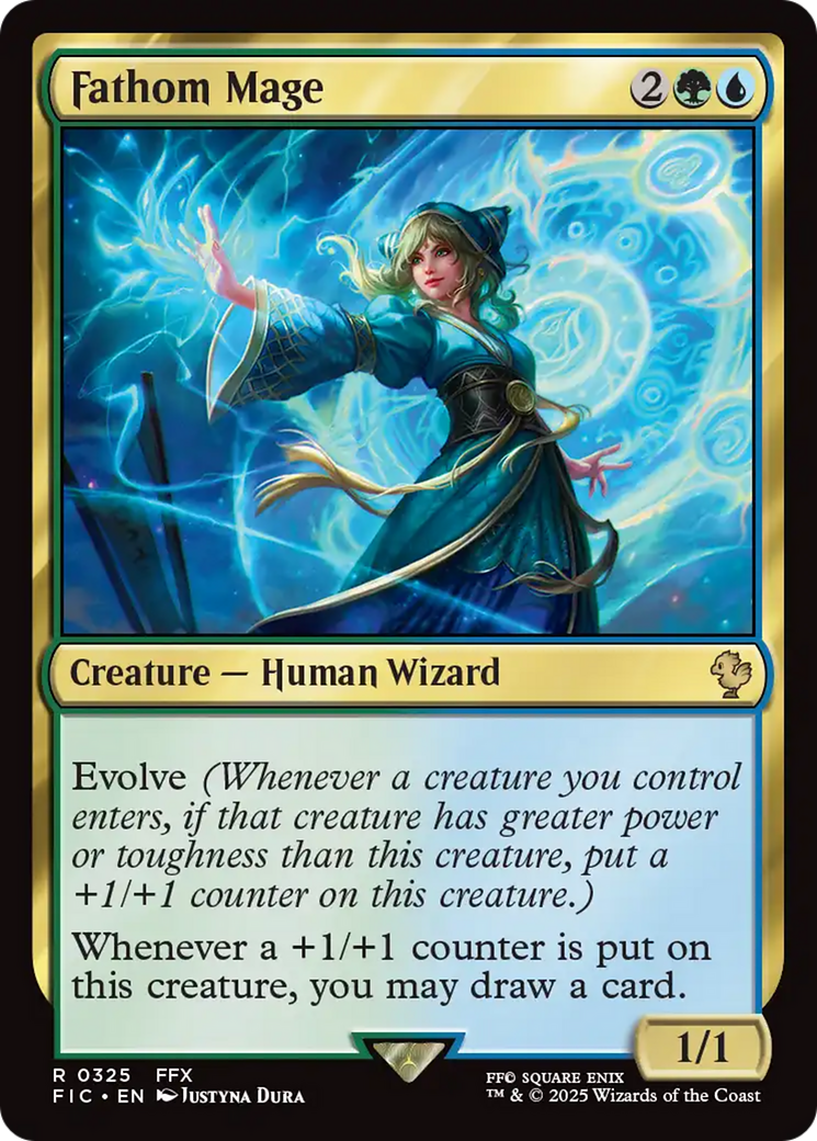 Magic: The Gathering - Fathom Mage - Final Fantasy Commander