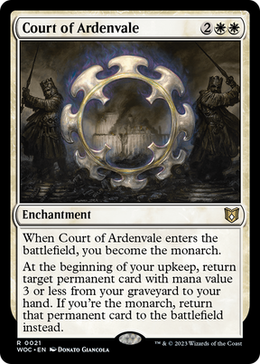 Magic: The Gathering - Court of Ardenvale Foil - Wilds of Eldraine Commander