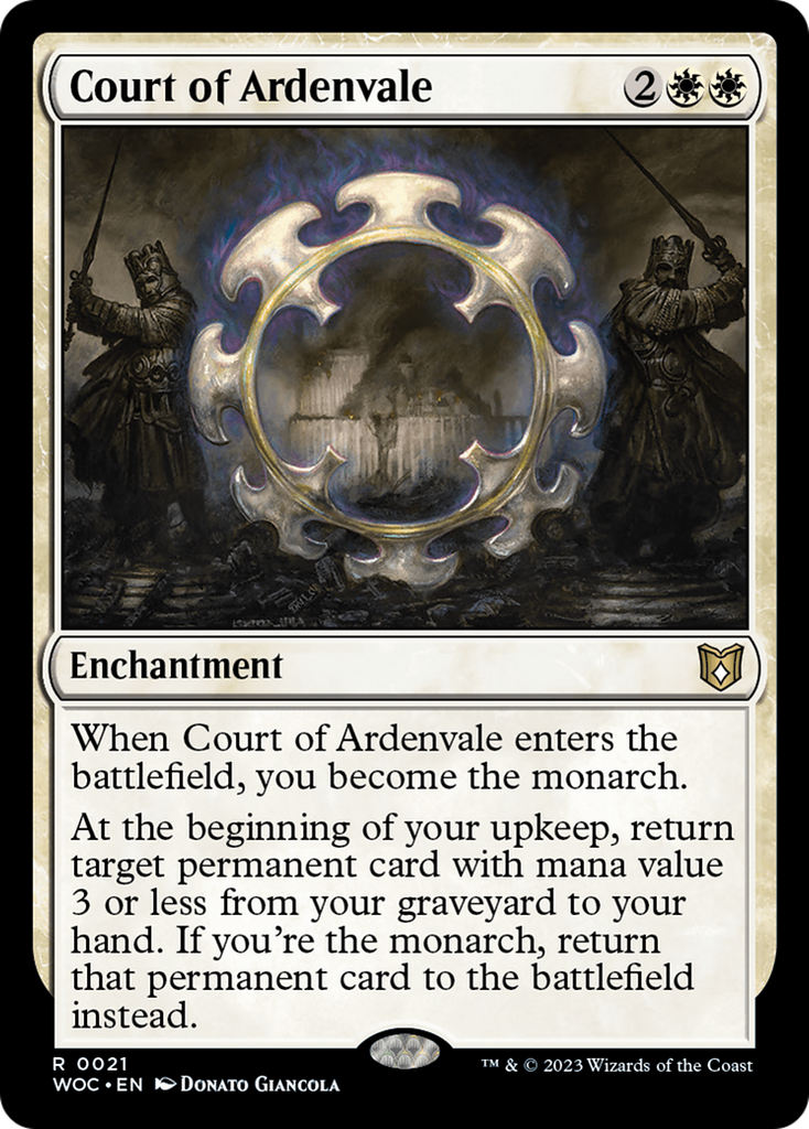 Magic: The Gathering - Court of Ardenvale Foil - Wilds of Eldraine Commander