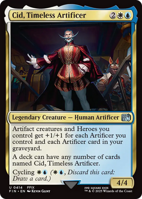 Magic: The Gathering - Cid, Timeless Artificer Foil - Final Fantasy