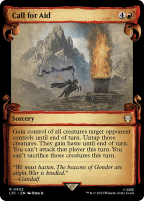 Magic: The Gathering - Call for Aid Foil - Tales of Middle-earth Commander