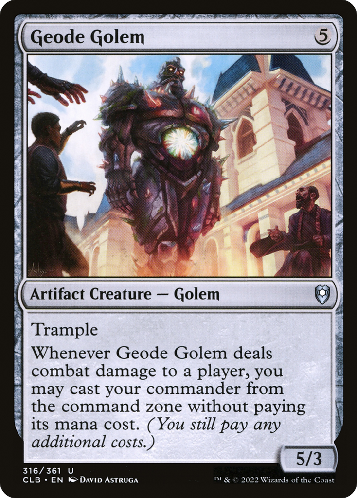 Magic: The Gathering - Geode Golem - Commander Legends: Battle for Baldur's Gate