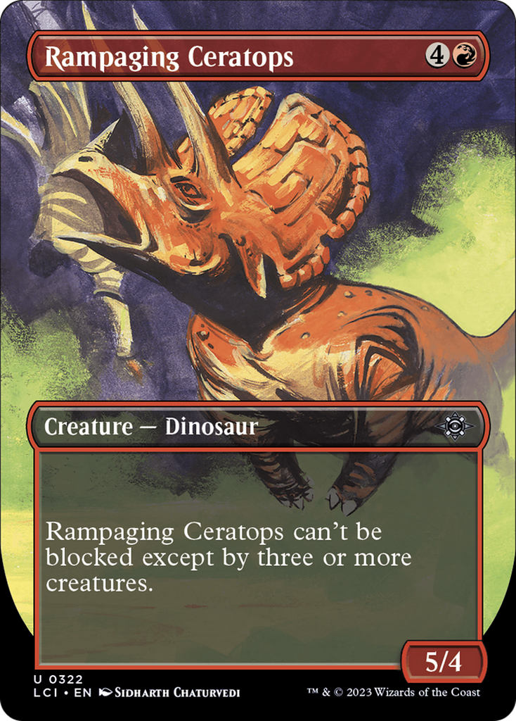 Magic: The Gathering - Rampaging Ceratops Foil - The Lost Caverns of Ixalan