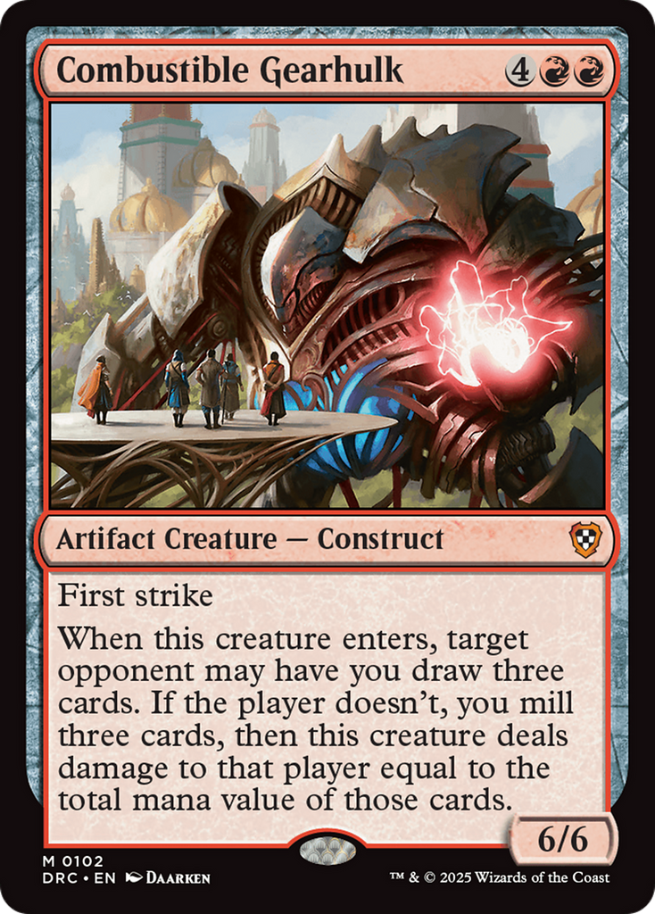 Magic: The Gathering - Combustible Gearhulk - Aetherdrift Commander