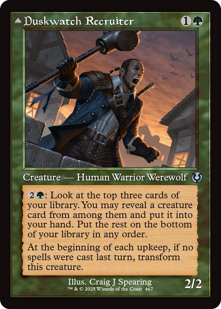 Magic: The Gathering - Duskwatch Recruiter // Krallenhorde Howler - Innistrad Remastered