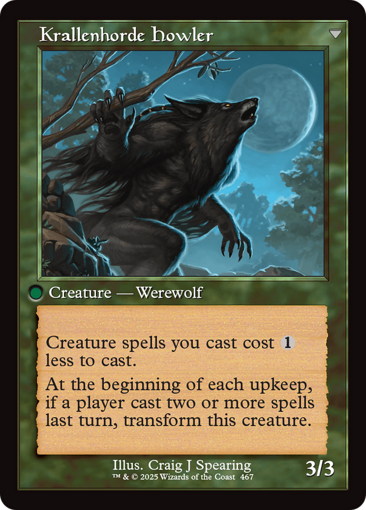 Magic: The Gathering - Duskwatch Recruiter // Krallenhorde Howler Foil - Innistrad Remastered