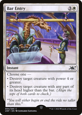 Magic: The Gathering - Bar Entry - Unfinity