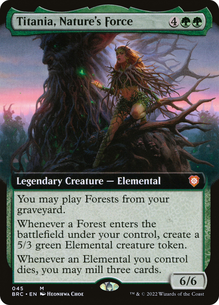 Magic: The Gathering - Titania, Nature's Force - The Brothers' War Commander