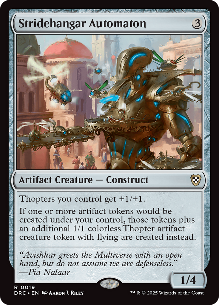 Magic: The Gathering - Stridehangar Automaton - Aetherdrift Commander