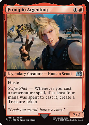 Magic: The Gathering - Prompto Argentum Foil - Final Fantasy