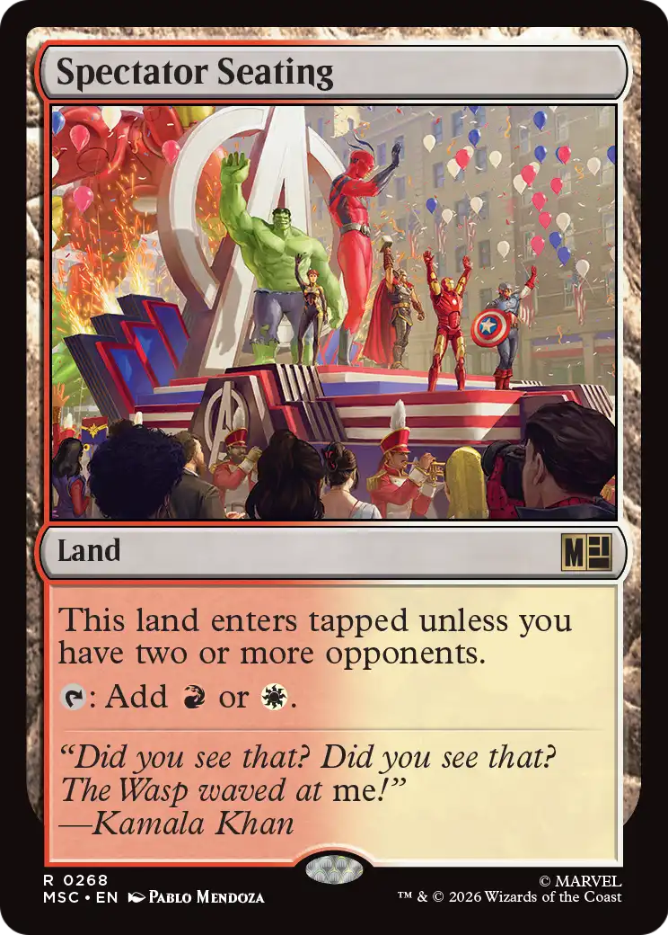 Magic: The Gathering - Spectator Seating - Marvel Super Heroes Commander