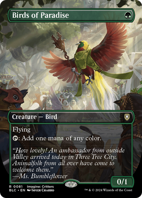 Magic: The Gathering - Birds of Paradise Foil - Bloomburrow Commander