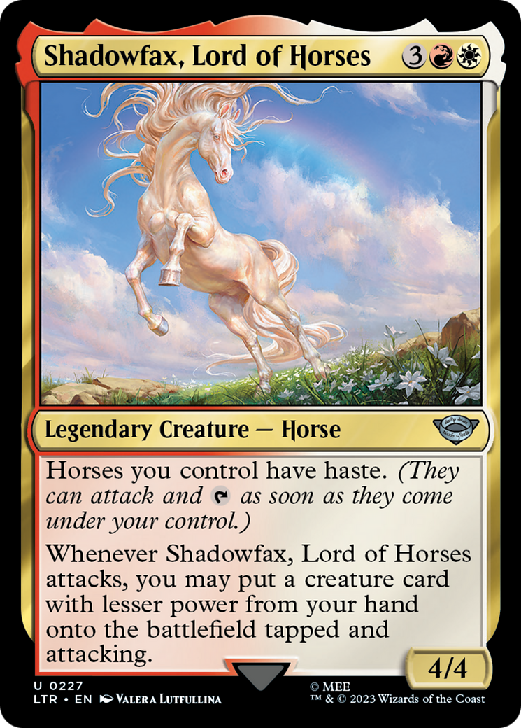 Magic: The Gathering - Shadowfax, Lord of Horses Foil - The Lord of the Rings: Tales of Middle-earth