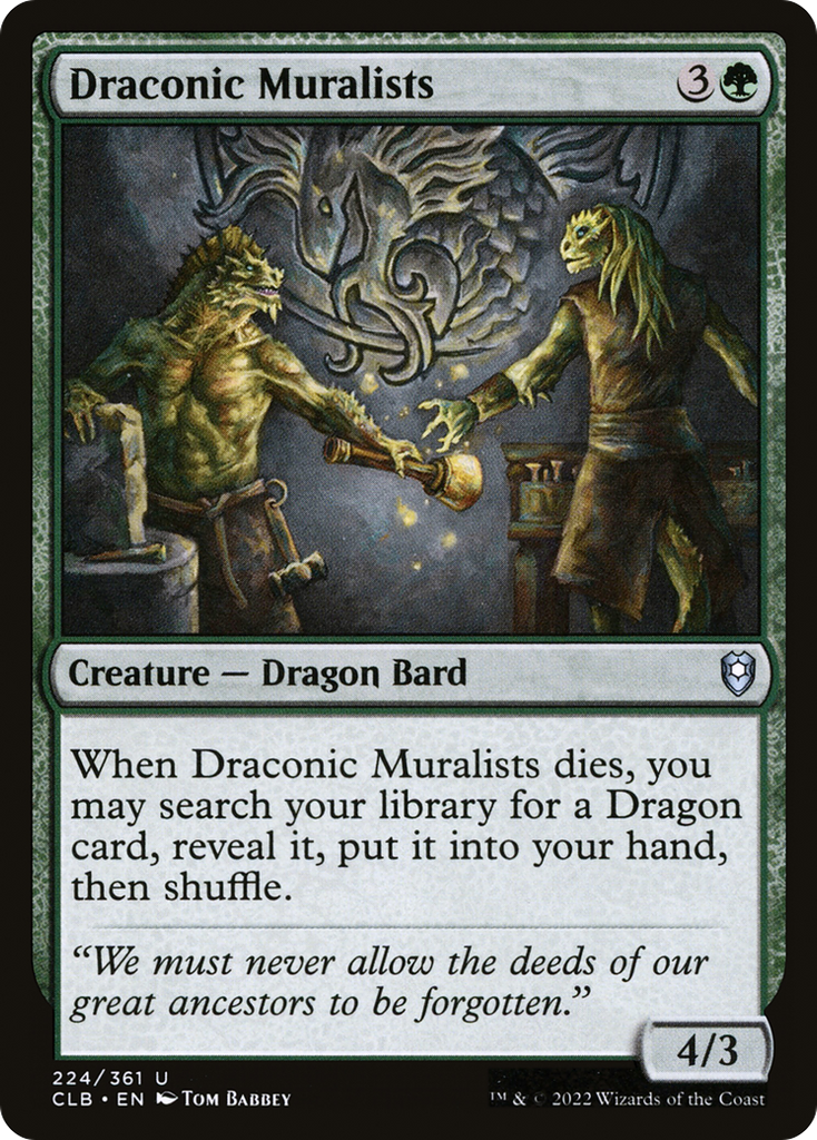 Magic: The Gathering - Draconic Muralists - Commander Legends: Battle for Baldur's Gate