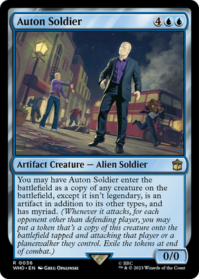 Magic: The Gathering - Auton Soldier Foil - Doctor Who