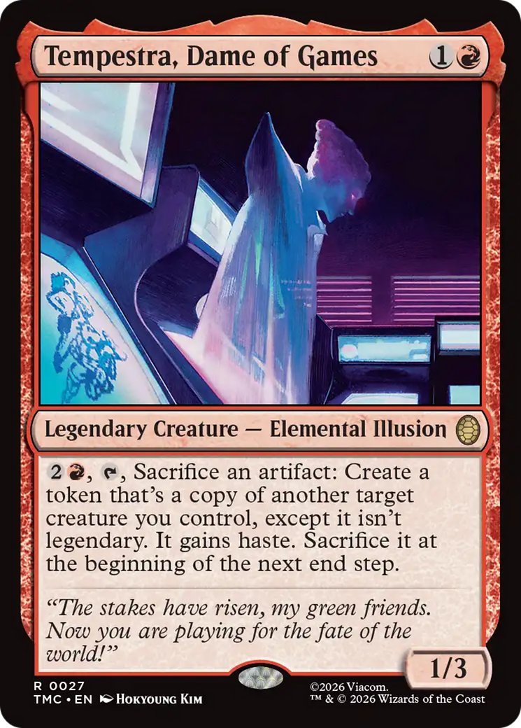 Magic: The Gathering - Tempestra, Dame of Games - Teenage Mutant Ninja Turtles Eternal